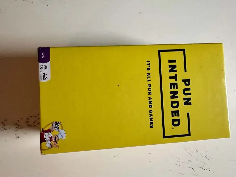 Pun Intended It's All Pun and Games Party Game